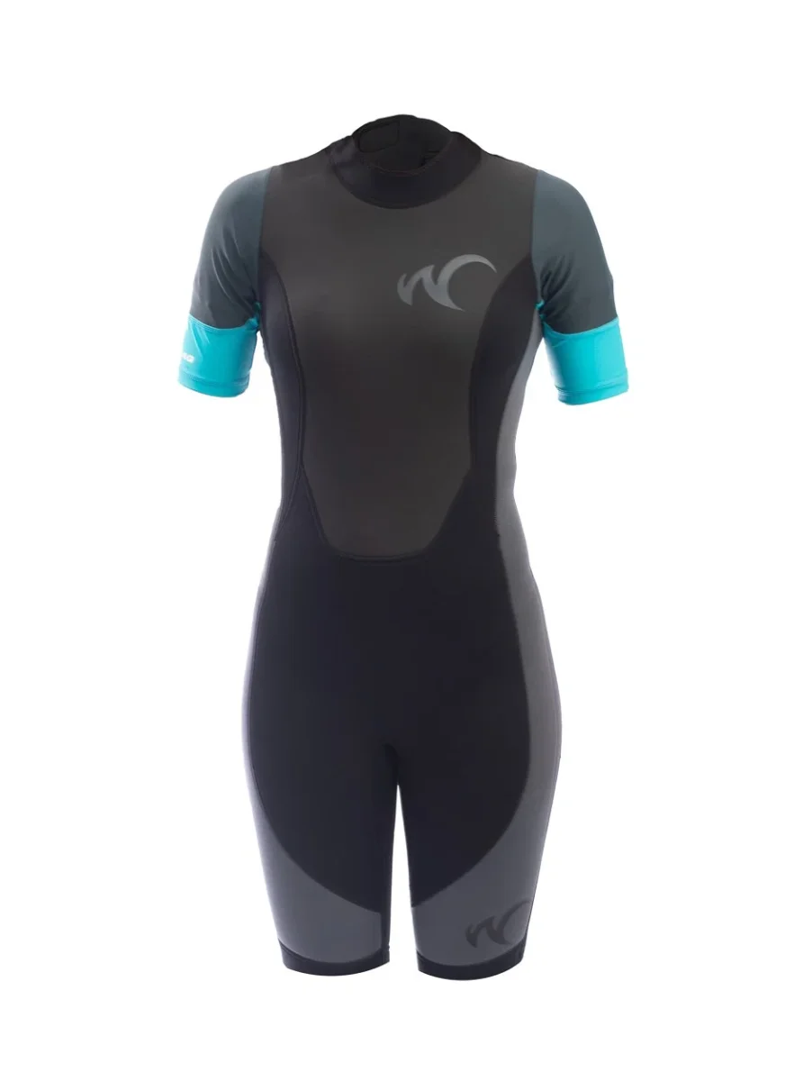 Adelaide Women Turquoise - 3 mm neopreen Shorty - Afbeelding 2