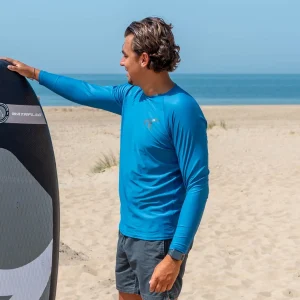 Barcelona LS Bodyfit UPF 50+ Blue Men Rashguard