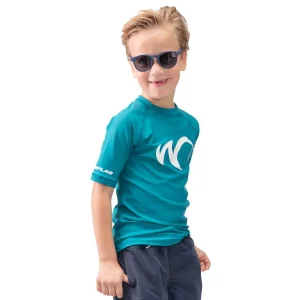 Valencia korte mouw UPF 50+ Petrol Kids Rashguard