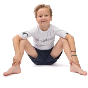 Valencia korte mouw UPF 50+ White Kids Rashguard