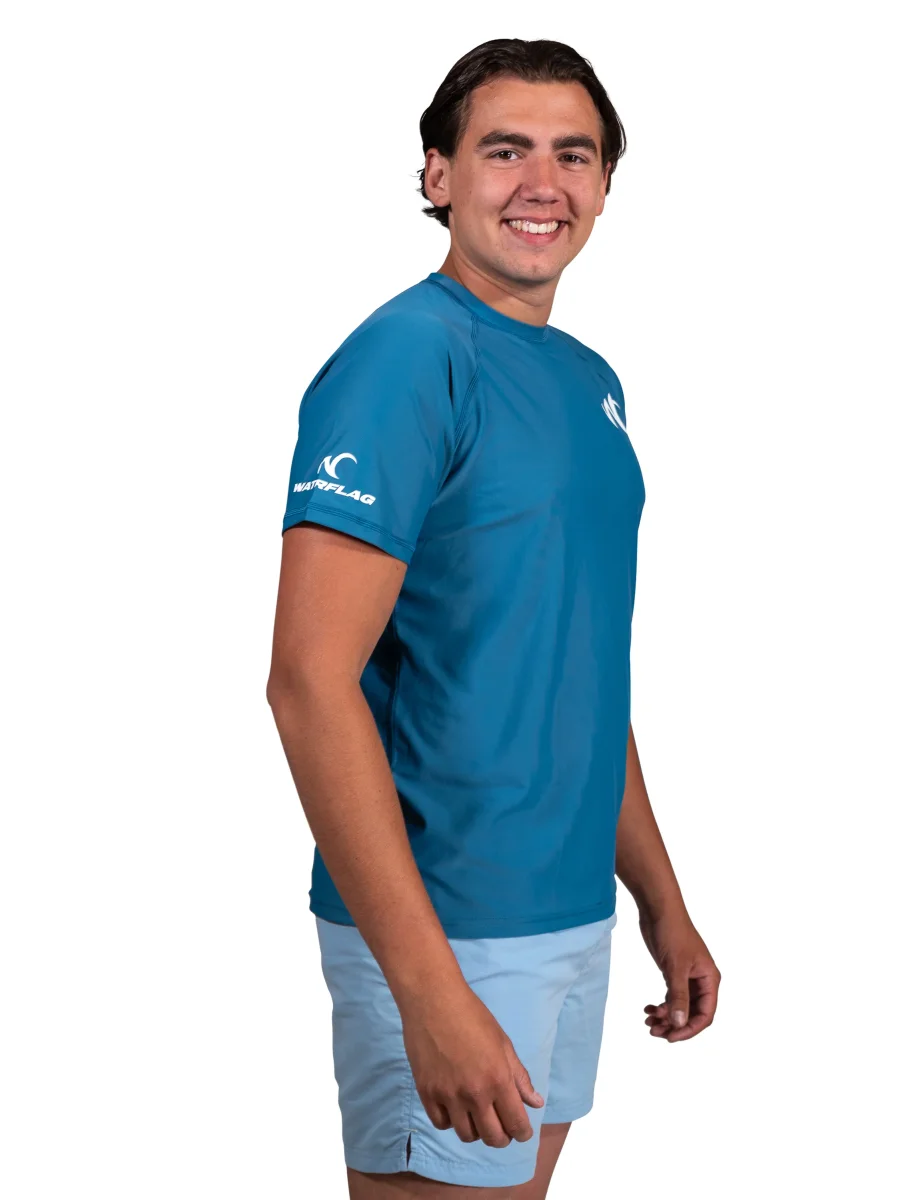 Cadiz Regular Fit UPF 50+ Blue Men Rashguard - Afbeelding 6